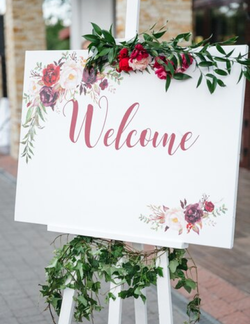 welcome board